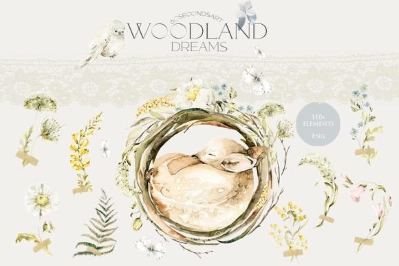 Download Cute Woodland Baby Animals Clipart Bundle - Woodland baby animals Collection
