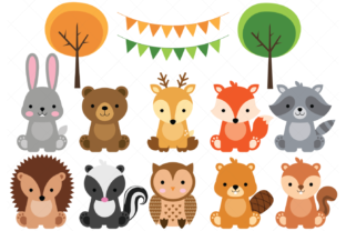 Download Woodland Baby Animals Clipart - Woodland baby animals Collection
