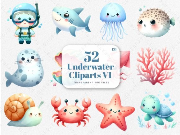 Download Sea Animals Clipart, Underwater Clipart - Sea animals clipart Collection