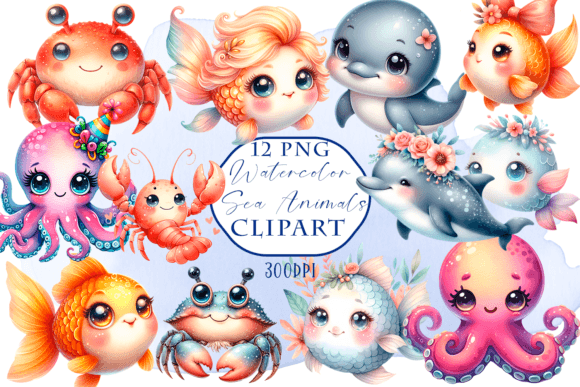Download Sea Animals Clipart - Sea Animals Png - Sea animals clipart Collection