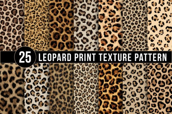 Download Leopard Print Texture Patterns, Seamless Animal Skin Digital Papers - Seamless Collection