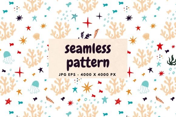Download Sea Animals Seamless Pattern - Seamless Collection