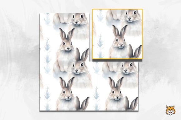 Download Arctic Hare Seamless Pattern 1 - Seamless Collection