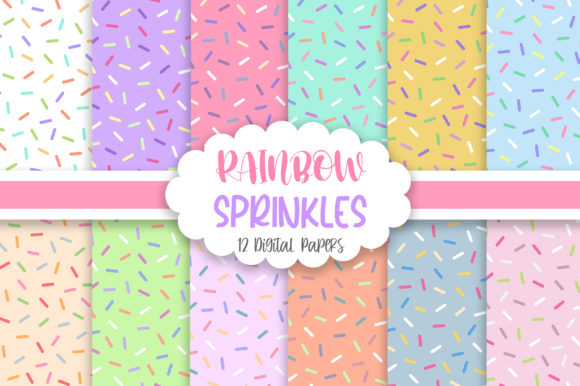 Download Rainbow Sprinkles Seamless Pattern - Seamless Collection