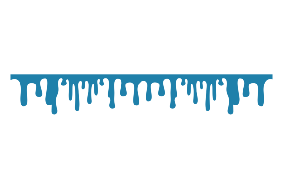 Download Dripping Blue Liquid Paint. Horizontal D - Blue Collection