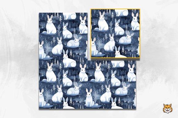 Download Arctic Hare Seamless Pattern - Seamless Collection