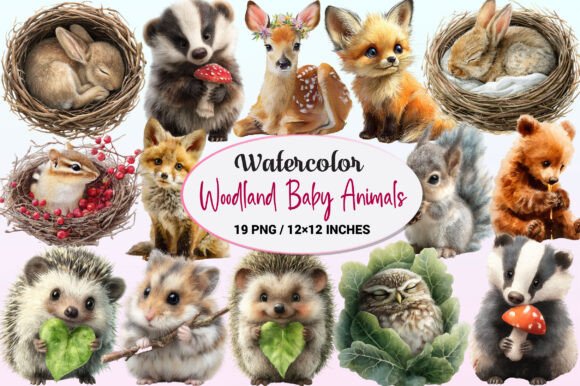Download Woodland Baby Animals Clipart - Woodland baby animals Collection
